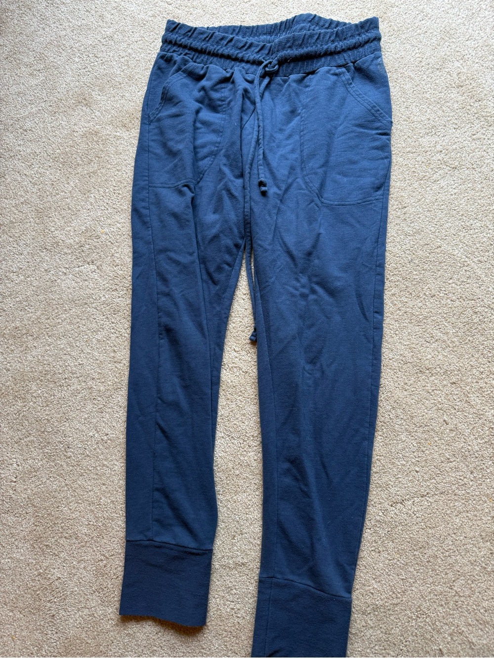 FP Movement by Free People Navy Drawstring Track Joggers